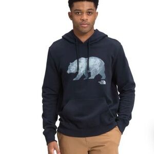 The North Face Men's Bear Navy Blue Hoodie Size Medium